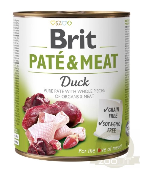 Brit Pate & Meat Z Kaczką 800g Brit Pate & Meat Z Kaczką 800g