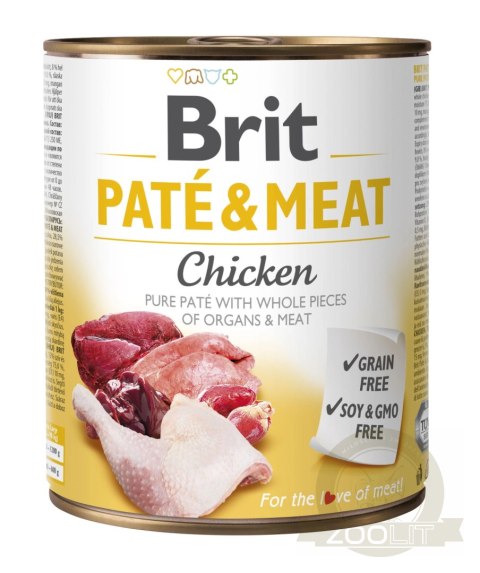 Brit Pate & Meat Z Kurczakiem 800g Brit Pate & Meat Z Kurczakiem 800g