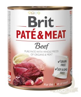 Brit Pate & Meat Z Wołowiną 800g