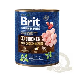 Brit Premium By Nature Chicken With Chicken Hearts 800g