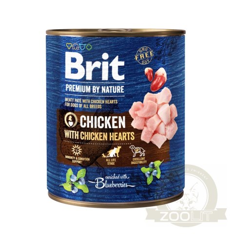 Brit Premium By Nature Chicken With Chicken Hearts 800g Brit Premium By Nature Chicken With Chicken Hearts 800g