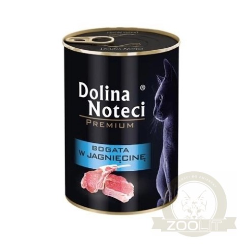 Dolina Noteci Premium Dla Kota Bogata W Jagnięcine 400g Dolina Noteci Premium Dla Kota Bogata W Jagnięcine 400g