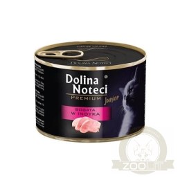 Dolina Noteci Premium Junior Dla Kota Bogata W Indyka 185g