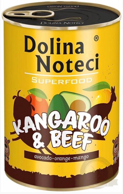 Dolina Noteci Superfood Kangur I Wołowina 400g Dolina Noteci Superfood Kangur I Wołowina 400g