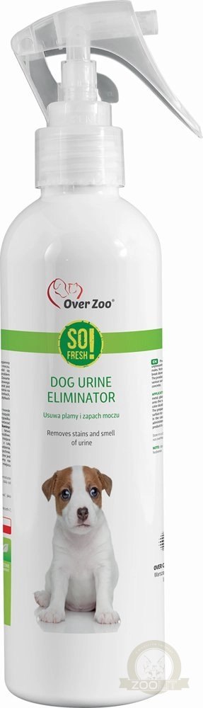 OVER ZOO So Fresh! Dog Urine Eliminator Usuwa Plamy I Zapach Moczu 250ml OVER ZOO So Fresh! Dog Urine Eliminator Usuwa Plamy I Zapach Moczu 250ml