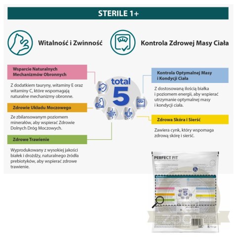 PERFECT FIT Sterile 1+ Z Kurczakiem 750g PERFECT FIT Sterile 1+ Z Kurczakiem 750g