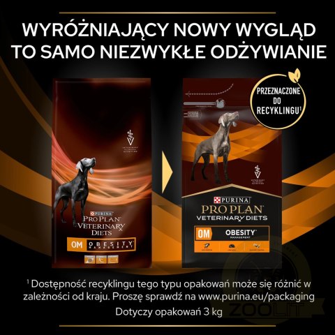 PURINA Pro Plan Veterinary Diets OM Obesity Management 3kg PURINA Pro Plan Veterinary Diets OM Obesity Management 3kg