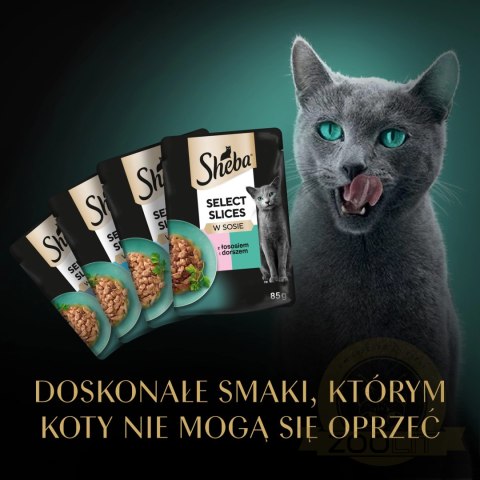 Sheba Saszetka Selection In Sauce Smaki Rybne 4x85g Sheba Saszetka Selection In Sauce Smaki Rybne 4x85g