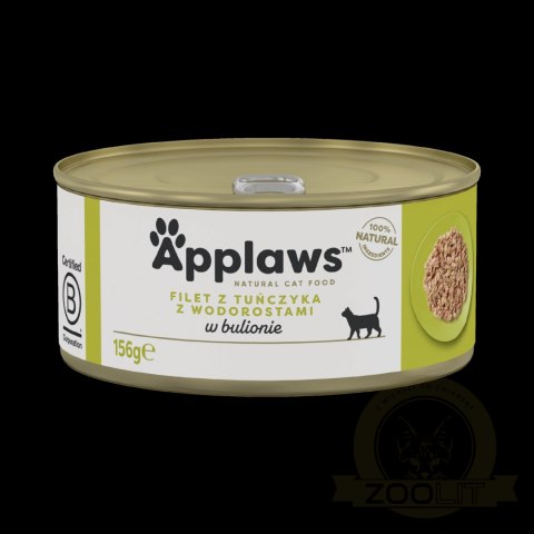 APPLAWS Tuna Fillet With Seaweed In Jelly Tin 156g