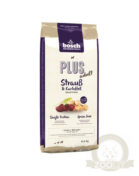 BOSCH Plus Adult Struś & Ziemniaki 12,5kg BOSCH Plus Adult Struś & Ziemniaki 12,5kg