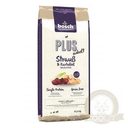BOSCH Plus Adult Struś & Ziemniaki 12,5kg BOSCH Plus Adult Struś & Ziemniaki 12,5kg