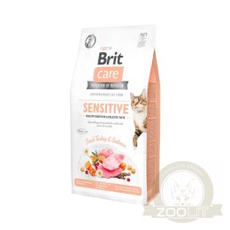 Brit Care Cat Grain-Free Sensitive Healthy Digestion & Delicate Taste Z Indykiem I Łososiem 2kg