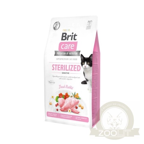 Brit Care Cat Grain-Free Sterilized Sensitive Z Królikiem 2kg Brit Care Cat Grain-Free Sterilized Sensitive Z Królikiem 2kg