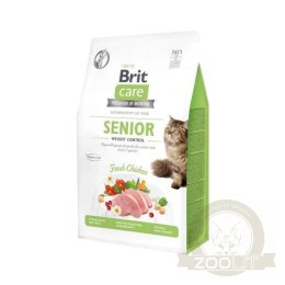 Brit Care Grain-Free Senior Weight Control Z Kurczakiem 400g