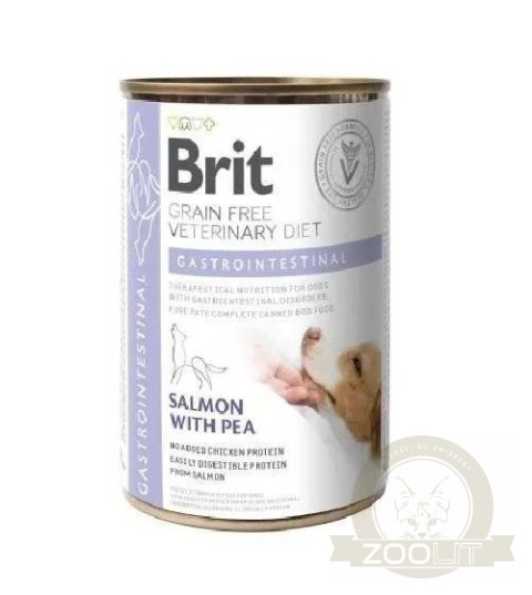 Brit Grain Free Veterinary Diet Dog Gastrointestinal Z Łososiem I Groszkiem 400g Brit Grain Free Veterinary Diet Dog Gastrointestinal Z Łososiem I Groszkiem 400g