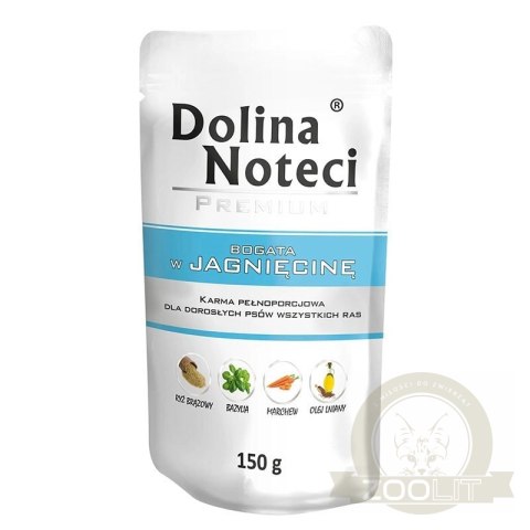 Dolina Noteci Premium Bogata W Jagnięcinę 150g Dolina Noteci Premium Bogata W Jagnięcinę 150g