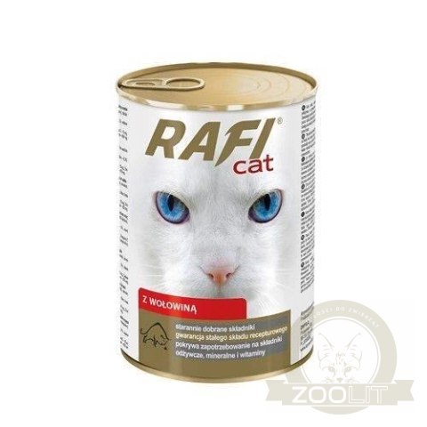 Dolina Noteci Rafi Cat Wołowina W Sosie 415g Dolina Noteci Rafi Cat Wołowina W Sosie 415g