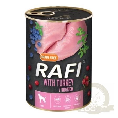 Dolina Noteci Rafi Z Indykiem 400g Dolina Noteci Rafi Z Indykiem 400g
