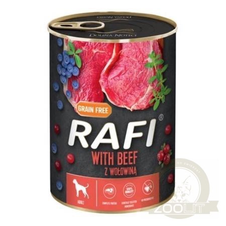 Dolina Noteci Rafi Z Wołowiną 400g Dolina Noteci Rafi Z Wołowiną 400g