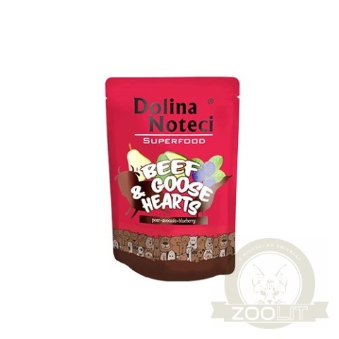 Dolina Noteci Superfood Wołowina Z Sercami Z Gęsi 300g Dolina Noteci Superfood Wołowina Z Sercami Z Gęsi 300g
