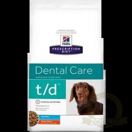 Hill's PD Prescription Diet Canine t/d Mini Dental Care Kurczak 3kg