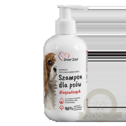 OVER ZOO Szampon Dla Psów Długowłosych 250ml OVER ZOO Szampon Dla Psów Długowłosych 250ml