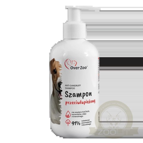 OVER ZOO Szampon Leczniczy Przeciwłupieżowy 250ml OVER ZOO Szampon Leczniczy Przeciwłupieżowy 250ml