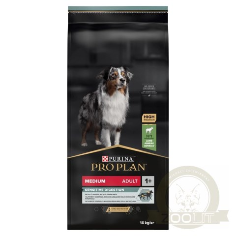 Purina Pro Plan Adult Medium Sensitive Digestion Lamb 14kg Purina Pro Plan Adult Medium Sensitive Digestion Lamb 14kg