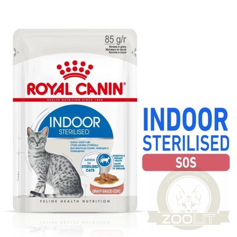 ROYAL CANIN Indoor Sterilised Sos 12x85g ROYAL CANIN Indoor Sterilised Sos 12x85g