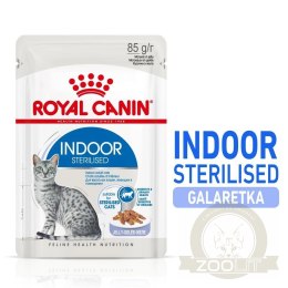 ROYAL CANIN Indoor Sterilised W Galaretce 12x85g
