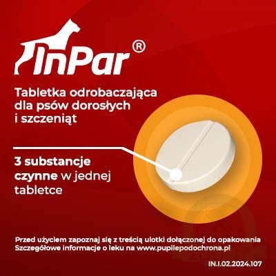 Vet-Agro InPar Tabletki Odrobaczające Dla Psa 2szt Vet-Agro InPar Tabletki Odrobaczające Dla Psa 2szt