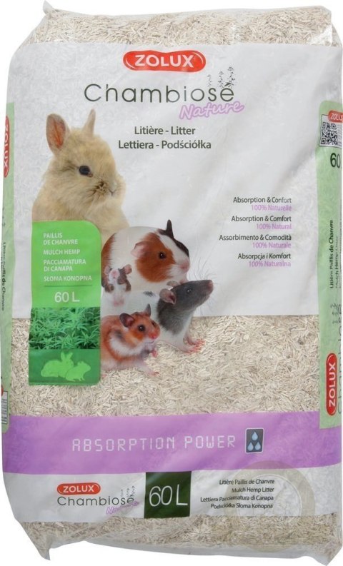 Zolux Naturalna Podściółka Z Konopi Chambiose Dla Gryzoni 60l Zolux Naturalna Podściółka Z Konopi Chambiose Dla Gryzoni 60l