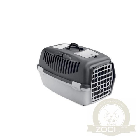 Zolux Transporter Gulliver 2 Z Plastikowymi Drzwiczkami Jasnoszary-Ciemnoszary Zolux Transporter Gulliver 2 Z Plastikowymi Drzwiczkami Jasnoszary-Ciemnoszary