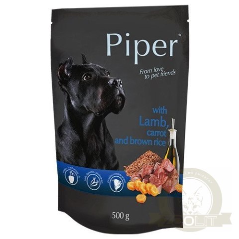 Dolina Noteci Piper Dla Psa Z Jagnięciną, Marchewką I Ryżem 500g Dolina Noteci Piper Dla Psa Z Jagnięciną, Marchewką I Ryżem 500g