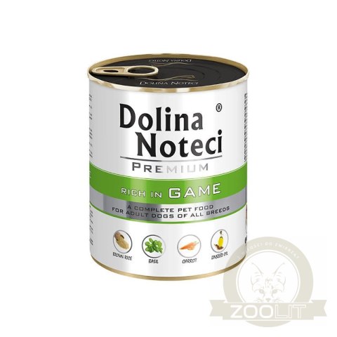 Dolina Noteci Premium Bogata W Dziczyznę 800g Dolina Noteci Premium Bogata W Dziczyznę 800g