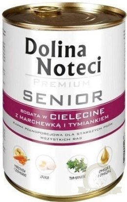 Dolina Noteci Premium Senior Cielęcina Z Marchewką I Tymiankiem 400g