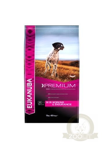 Eukanuba Dog Dry Premium Working & Endurance Chicken Bag 15kg Eukanuba Dog Dry Premium Working & Endurance Chicken Bag 15kg