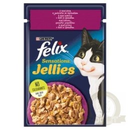 Felix Sensations Jellies Kaczka Z Szpinakiem W Galaretce 85g