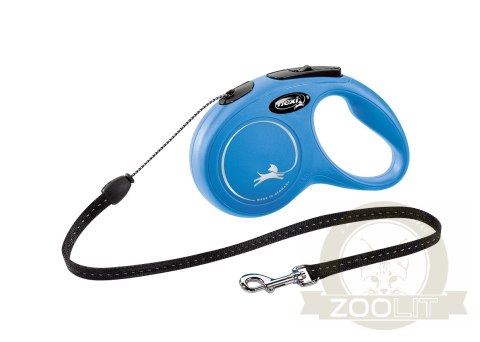 Flexi Smycz New Classic S Linka 5m Do 12kg Niebieska Flexi Smycz New Classic S Linka 5m Do 12kg Niebieska