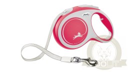 Flexi Smycz New Comfort L Taśma 8m Do 50kg Czerwona