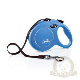 Flexi Smycz Oryginalna New Classic L Taśma 5m Do 50kg Niebieska