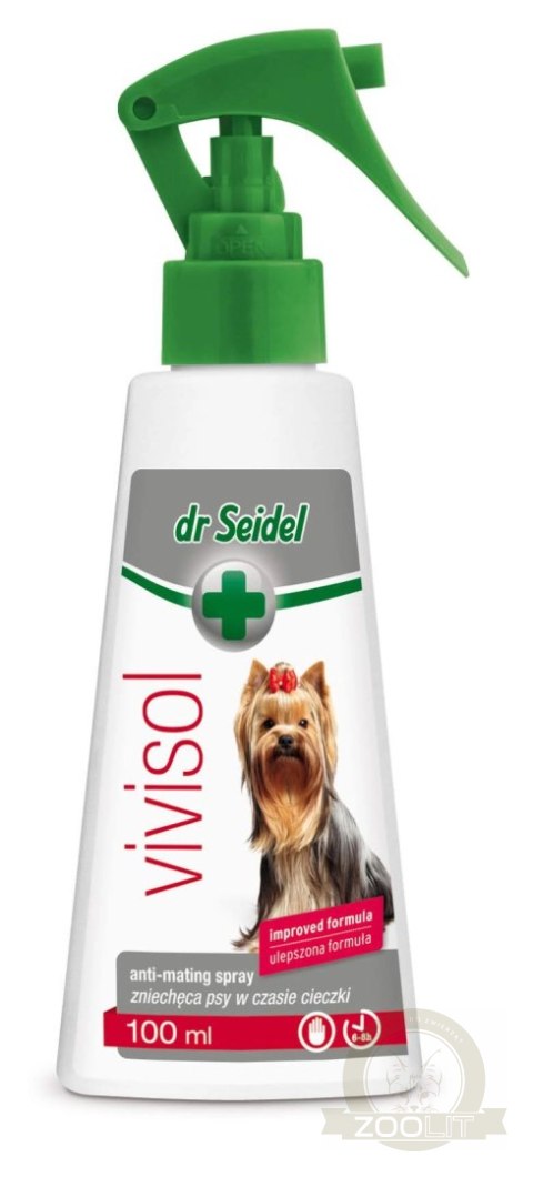 Laboratorium DermaPharm Dr Seidel Vivisol Płyn Odstraszający Psy W Okresie Cieczki 100ml Laboratorium DermaPharm Dr Seidel Vivisol Płyn Odstraszający Psy W Okresie Cieczki 100ml