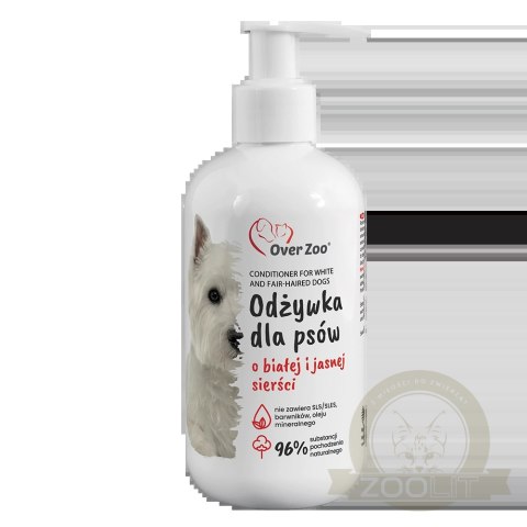 OVER ZOO Odżywka Dla Psa Do Białej I Jasnej Sierści 240ml OVER ZOO Odżywka Dla Psa Do Białej I Jasnej Sierści 240ml