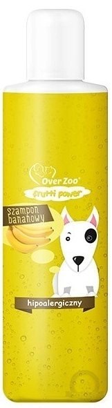 OVER ZOO Szampon Frutti Power Bananowy Hipoalergiczny 200ml OVER ZOO Szampon Frutti Power Bananowy Hipoalergiczny 200ml