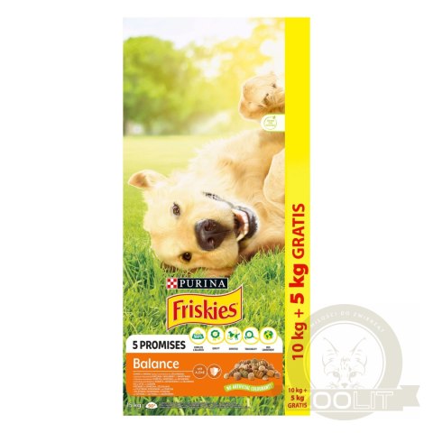 PURINA Friskies Balance Kurczak Z Warzywami 15kg PURINA Friskies Balance Kurczak Z Warzywami 15kg