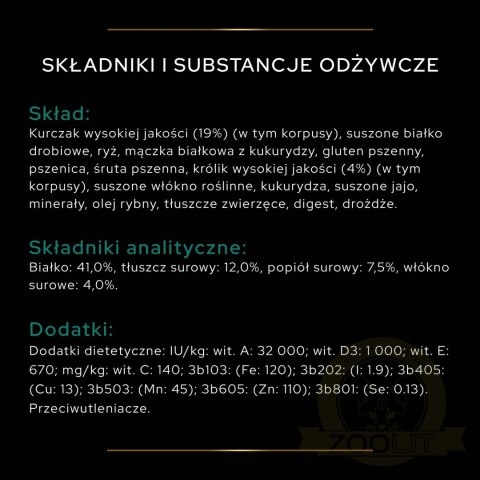 PURINA Pro Plan Sterilised Adult Królik 10kg PURINA Pro Plan Sterilised Adult Królik 10kg