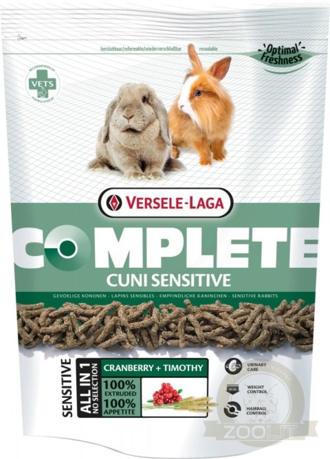 Versele-Laga Complete Cuni Sensitive Dla Królika 500g Versele-Laga Complete Cuni Sensitive Dla Królika 500g