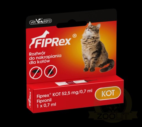 Vet-Agro Fiprex Dla Kota 0,7ml Vet-Agro Fiprex Dla Kota 0,7ml