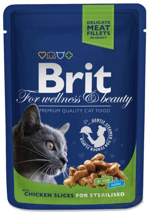 Brit Premium Cat Dla Dorosłych Kotów Sterylizowanych Z Kurczakiem 100g Brit Premium Cat Dla Dorosłych Kotów Sterylizowanych Z Kurczakiem 100g