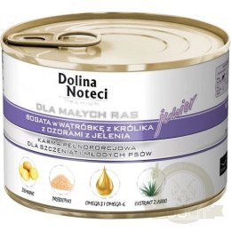 Dolina Noteci Premium Dla Psów Małych Ras Junior Bogata W Wątróbkę Z Królika I Ozory Z Jelenia 185g